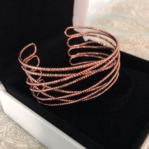 Rose gold cuff bracelet